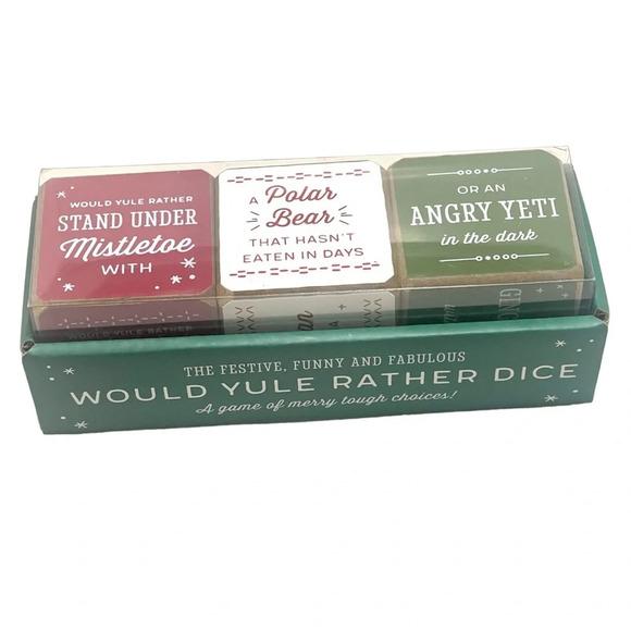 Demdaco Would Yule Rather Dice Set Christmas Tabletop Game Entertainment - Picture 1 of 4